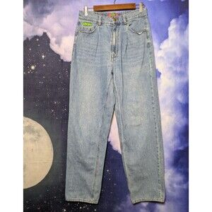 Vintage Empyre Tori Light Wash Pleated Baggy Womens Jeans Size M 90s Y2K Skater